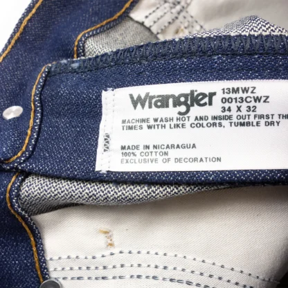 Джинсы мужские Wrangler 13MWZ Rigid Indigo